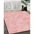 thumbnail image 2 of Ahgly Company Indoor Round Patterned Pastel Red Pink Area Rugs, 8' Round, 2 of 6