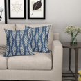 thumbnail image 6 of Blue Pillow Covers 18x18 Set of 2 Boho Pattern Cream Herringbone Geometric Print Bohemian Ethnic Print Decorative Throw Pillows Outdoor Pillowcase Farmhouse Cushion Case Decor for Couch Sofa Bed, 6 of 7