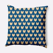 E by Design Simple Tulip Design Indoor/Outdoor Throw Pillow