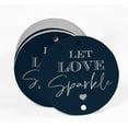 thumbnail image 2 of Inkdotpot Let Love Sparkle Wedding Bottle Tag Real Silver Foil Favor Hang Tags Pack Of 100, 2 of 7