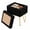 Black/15.94 x 12.20 x 19.09 inch, variant on Alvantor Vanity Stool with 10 L Storage, Faux Fur Padded Seat and Gold Metal Legs, Camel, 15.94 x 12.20 x 19.09 in