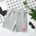 thumbnail image 3 of Toddler Boys Shorts 2t Stretchy Jogger Shorts for Sports Outdoor Quick Dry Lightweight Kids Shorts with Pocket Grey 110, 3 of 6
