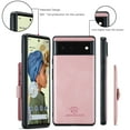 thumbnail image 5 of Detachable Wallet Case for Google Pixel 6 5G 2021, Allytech PU Leather Credit Card Slot Holder Kickstand Flip Magnetic Snap 2 in 1 Functional Wallet Case for Pixel 6 (6.4"), Pink, 5 of 7