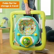 Bright Starts Wanderlights 2-in-1 Baby Walker for Infants, Blue, Green