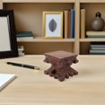 thumbnail image 4 of CRAFTHROU Wood Plant Display Coffee Rustic Design Flower Stool Wood Indoor Decoration 1Pcs, 4 of 7