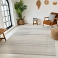 thumbnail image 5 of HomeRoots 558381 7 x 10 ft. Abstract Rectangle Area Rug, Gray & Ivory, 5 of 10