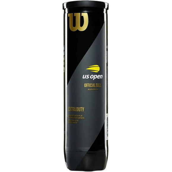 Pelotas de tenis WILSON US Open Extra Duty, lata individual (4 pelotas)