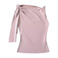thumbnail image 1 of Women LOW RISE FOLDOVER Sleek Stretch Cutout Skirt Black, 1 of 3
