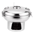 thumbnail image 4 of Olla caliente pequeña de acero inoxidable, utensilios de cocina portátiles, olla Shabu Shabu para el hogar, barbacoa, encimera, fiesta, restaurante 20cm, 4 of 9
