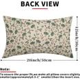 thumbnail image 4 of Brown Green Floral Pillow Covers 12x20 Set of 2 Vintage Rustic Old Style Cute Small Flower Print Rectangle Decorative Outdoor Pillowcases Farmhouse Throw Cushion Case Decor for Couch Sofa Bed, 4 of 6