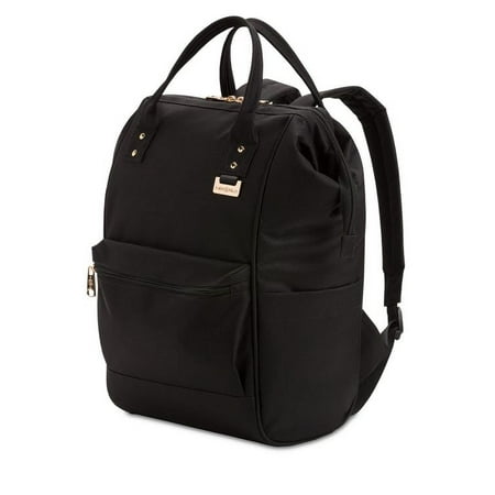 Wenger 3576 Artz Dr Polyester Laptop Bag Back Pack, Black with Gold