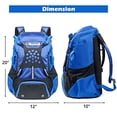 thumbnail image 4 of Bolsa de béisbol VIGEGARI Mochila de béisbol juvenil con capacidad de 35 litros, 4 of 6