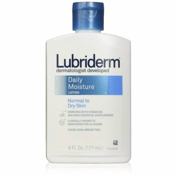 Lubriderm Daily Moisturizer Lotion Normal To Dry Skin Fragrance Free 6-Ounce Bottles (Pack Of 6)