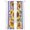 Orange, variant on Sunflower Sheer Curtains 96 Inch Length 2 Panels Set, Yellow Summer Floral Purple Striped Farmhouse Voile Window Treatment Semi Sheer Long Curtains Drapes for Bedroom/Living Room/Kitchen 52"x96"x2