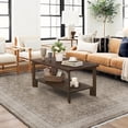 thumbnail image 5 of Dycanpo 39''L Rectangle Wood Coffee Table with Storage for Living Room,Dark Walnut, 5 of 6