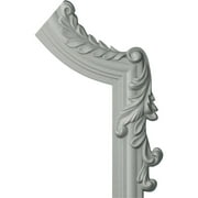 7"W x 11"H x 3/4"P Hillsborough Panel Moulding Corner, Right (matches moulding PML01X01HI)