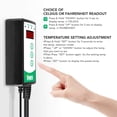 thumbnail image 7 of iPower Digital Heat Mat Thermostat 40-108 Degrees Fahrenheit Warming Pad Temperature Controller for Germination, White, 7 of 7