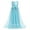 Blue, variant on IDOPIP Flower Girls Sequin Dress Sleeveless Sparkly Tulle Long Dress Pageant Birthday Graduation Gown