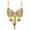 Gold, variant on TSSOE Women Shiny Belly Dance Bra Tops Tassel Beaded Sequined Carnival Outfit Dancewear Red One Size