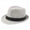 Grey, variant on Mens Linen Fedora Hat Breathable UV Protection Sun Hat Classic Trilby Panama Hat for Outdoor Travel