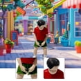 thumbnail image 5 of Miniature Model Train Architectural Figurine Fairy Garden Model Scenery Diorama Figures Resin for Diorama Scene, 5 of 7