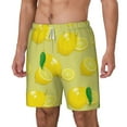thumbnail image 2 of Balery Bright Lemons Mens Swim Trunks Swim Shorts for Men Quick Dry Inseam Beach Shorts with Compression Liner Pocket-Large, 2 of 9