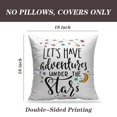 thumbnail image 2 of LALILO Throw Pillow Covers Stars Love Romantic Travel Space Quote Cushion Cover 18" x 18", 2 Pack, 2 of 6