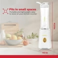 thumbnail image 2 of Holstein Housewares Personal Blender, White/Gold - Ideal for On-The-Go Smoothies, Shakes, and Protein Drinks - 20 oz Travel Cup included, 2 of 8