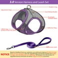 thumbnail image 2 of AIITLE Step in Dog Harness and Leash Set - Breathable Mesh, Reflective No-Pull Pet Harness for Outdoor Walking, Training for Small Dogs, Cats Purple S, 2 of 7