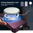 thumbnail image 4 of for Samsung Galaxy Z Fold 7 5G Folding Case, Magnetic 360 Rotating Ring Kickstand Frosted Hard PC Folding Case with Wireless Charging Compatibility for Samsung Galaxy Z Fold 7 5G, Winered, 4 of 5