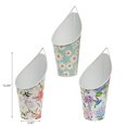 thumbnail image 2 of IH Casa Decor Floral Metal Hanging Planter Asstd - Set of 3, 2 of 3