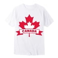 thumbnail image 5 of T-shirt pour Garçons de la Fête du Canada Drapeau Canadien Col Rond Manches Courtes T-Shirt pour Filles Fête Nationale T-Shirt Graphique Hauts Fête du Canada T-Shirt Graphique pour Filles, 5 of 5
