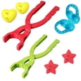 thumbnail image 2 of Clip para hacer bolas de nieve, juguete creativo para exteriores de invierno, herramienta de abrazadera de nieve para , adultos, juegos de regalo PentagramaCorazón2 en 1 Hugo  Clip para hacer bolas de nieve, 2 of 6