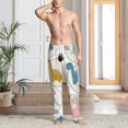 thumbnail image 6 of Lsque Cute Dinosaurs Print Men's Pajama Pants, Lounge Pant - Comfortable Home Wear,Elastic Waistband, Stylish Design-Small, 6 of 9