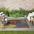 thumbnail image 4 of Nourison Aloha Indoor/Outdoor Navy Multicolor 5'3" x 7'5" Area Rug (5x7), 4 of 10