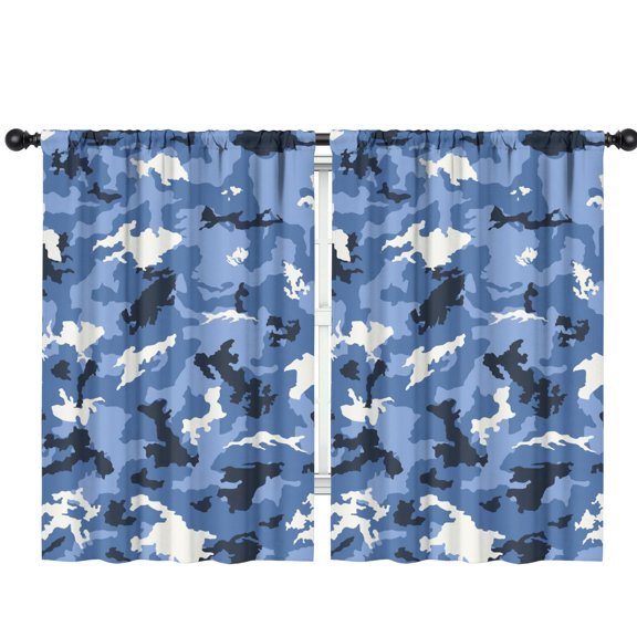 Camouflage 42x63in(106x160cm) Curtains 2 Panels for Kids Bedroom, Window Drapes for Kids Boys Girls Bedroom Curtains Designed To Spark Joy and Creativity