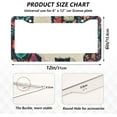 thumbnail image 2 of GZHJMY Llama License Plate Frames 2 Pack Aluminum License Plate Holder Universal Car License Plate Covers with Screw Caps Decorative, 2 of 6