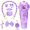 Purple, variant on Bling Tumbler Accessories Kit for Stanley 20/30/40 oz Tumblers, Sparkly Pink Bow Decor Set with Straw Topper, Handle Strap, Cup Boot & Chain Charms
