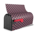 thumbnail image 3 of Yiaed Red Blue Checked Print Mailbox Covers, Magnetic Mailbox Cover, Mail Box Covers for Garden Outdoor Decor Box Covers-25.5x21 in, 3 of 8