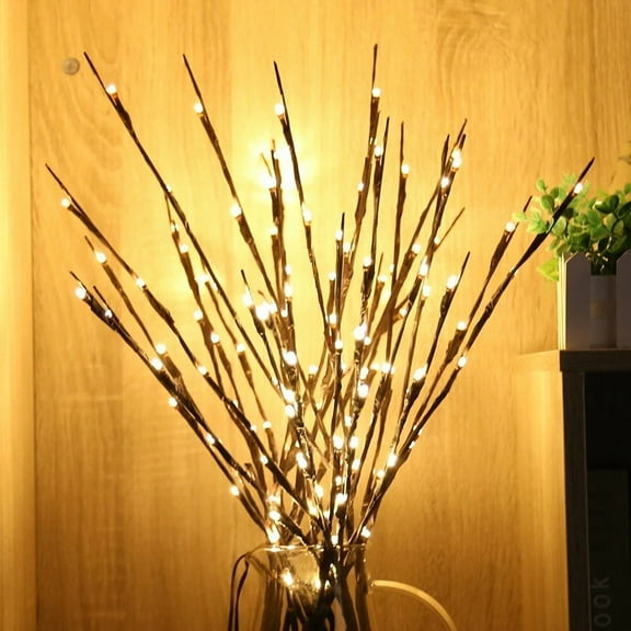 LED Tree Branch Lights Indoor Outdoor Party Christmas Tabletop Night Lamp