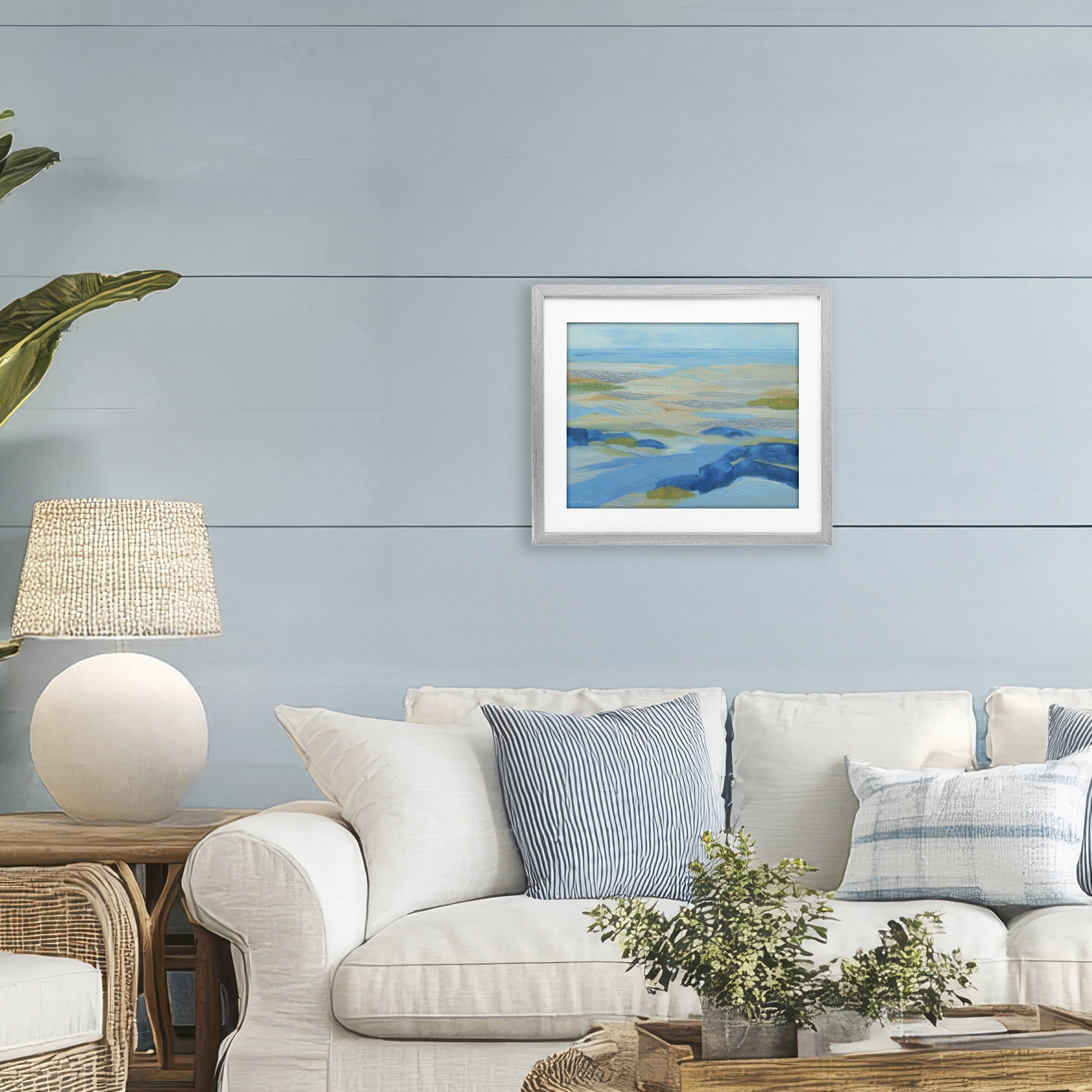 Stupell Industries Coastal Walk Among Dunes Gray Framed Print Under Glass, design by Lynn Ericson Fine Art