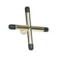 thumbnail image 5 of Cabezal de puente para taco de billar Accesorios de billar Taco de billar de fácil instalación Oro Negro, 5 of 9