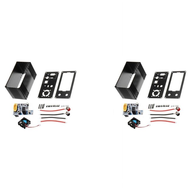 Kit de Coque en Aluminium 2X Interfaces Multiples pour XYH3606 CNC DC Boost Converter, Boîtier et Pilote