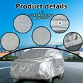 thumbnail image 2 of Aniceparthy Car Cover Fit for Sedan/MPV/SUV, Dust-Proof Protection,PEVA,Waterproof All-Weather Rain Snow UV Sun Protector Indoor Outdoor,Gray,XL, 2 of 8