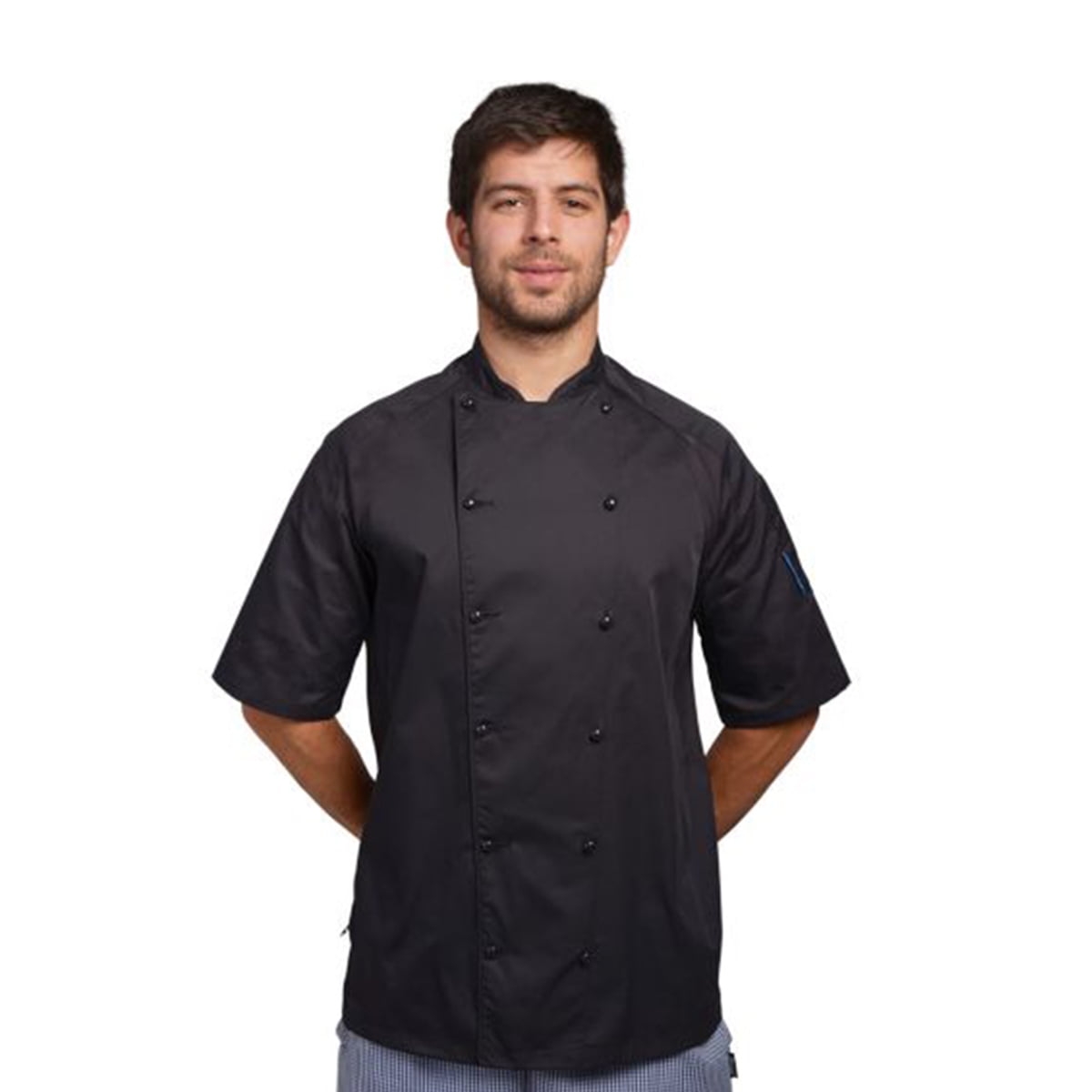 AFD White or Black Chefs Jacket with Removable Studs Thermo°Cool back panel 