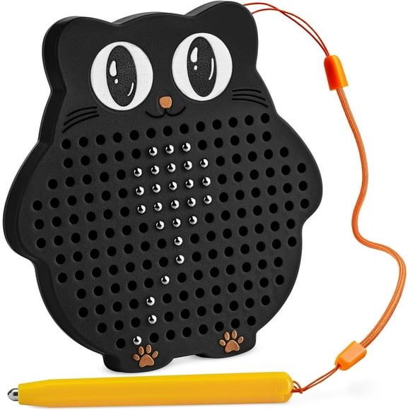 The magnetic drawing component for the kids and for children of beads, and a magnetic pen Magnetic reseleksak of the aircraft and the car black