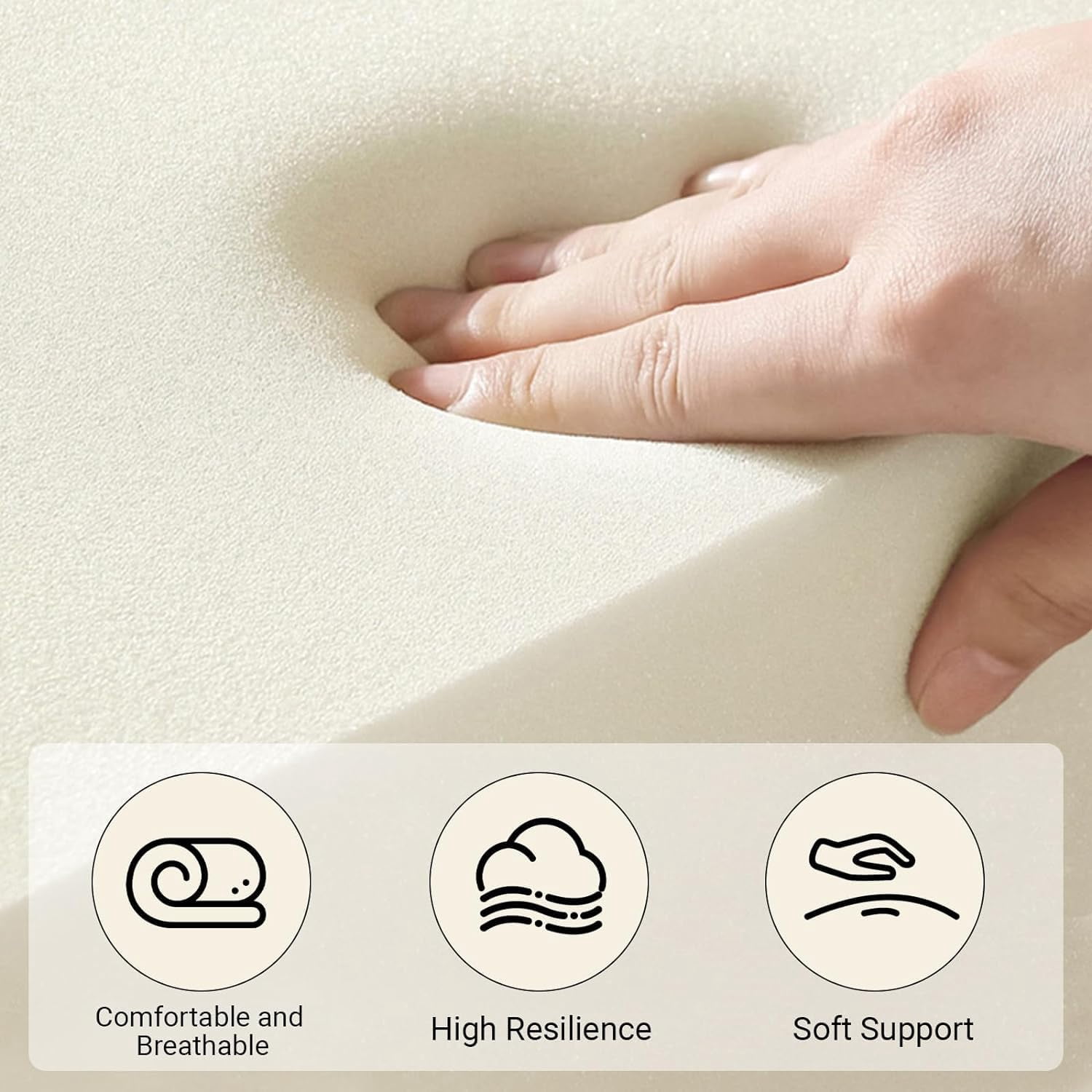 Kallabe King Bed Frame with Storage Ottoman and LED Light Headboard, Upholstered Platform Bed with 2 USB Ports, Grey
