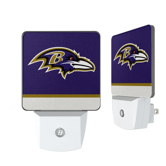 Baltimore Ravens Stripe Design Nightlight 2-Pack