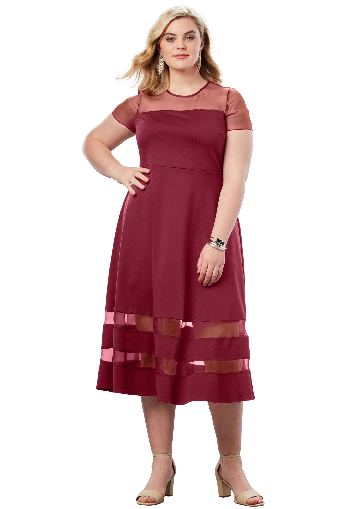 plus size organza dresses