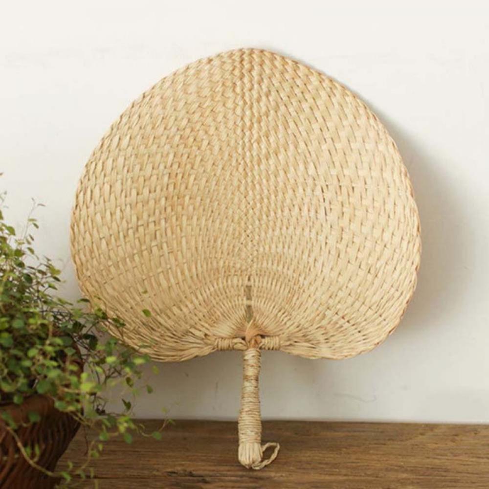 Buy Natural Raffia Hand Fans, Palm Leaf Hand Fans, Handmade Raffia Fans